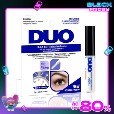 Duo ดูโอ้ ควิกเซ็ต สตริปแลช แอดฮีซีฟ กาวติดขนตาปลอม 5ก. ไวท์ เคลียร์