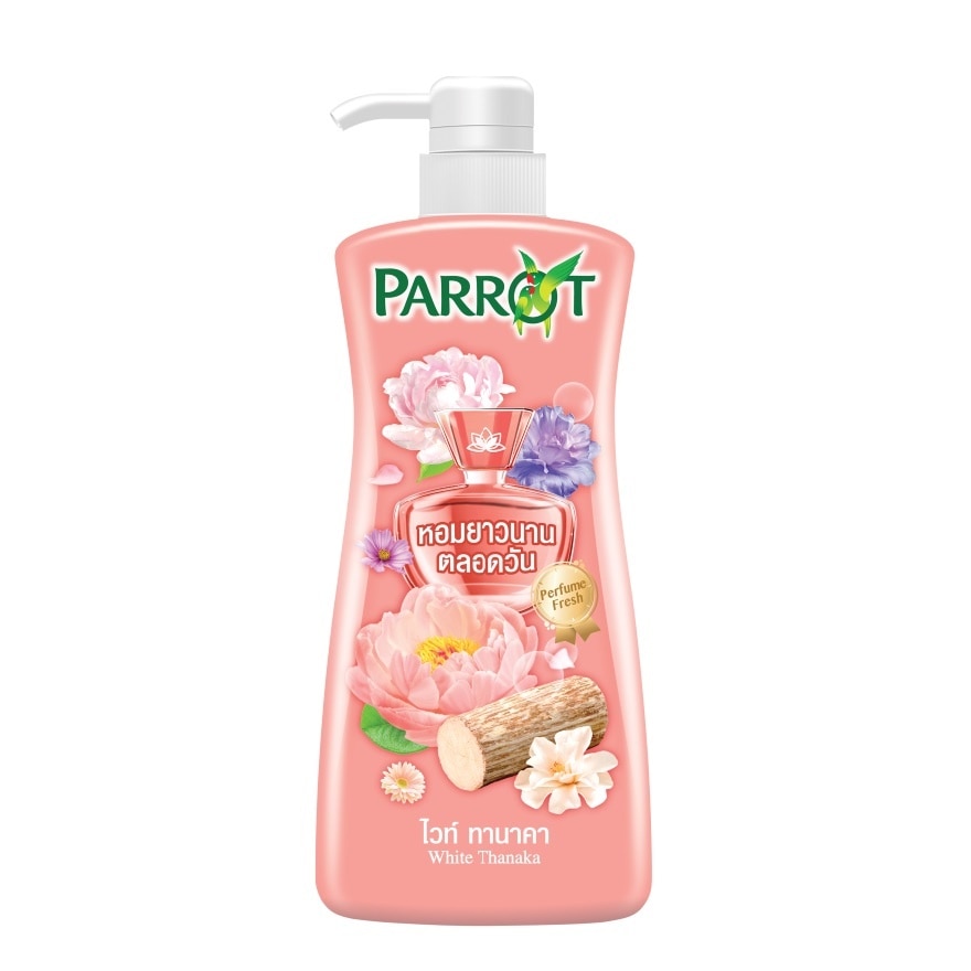 Parrot Shower Cream White Thanaka 500 Ml. หอมสดชื่น ผิวกระจ่างใส