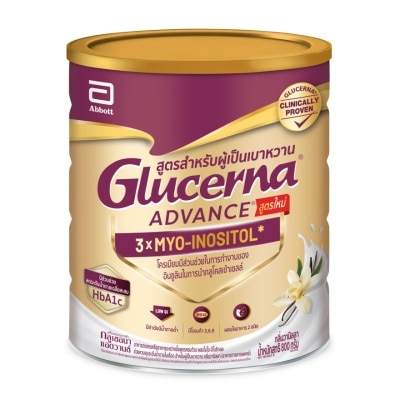Glucerna - กลูเซอร์นา แอดวานซ์ อาหารสูตรครบถ้วน กลิ่นวานิลลา 800 กรัม