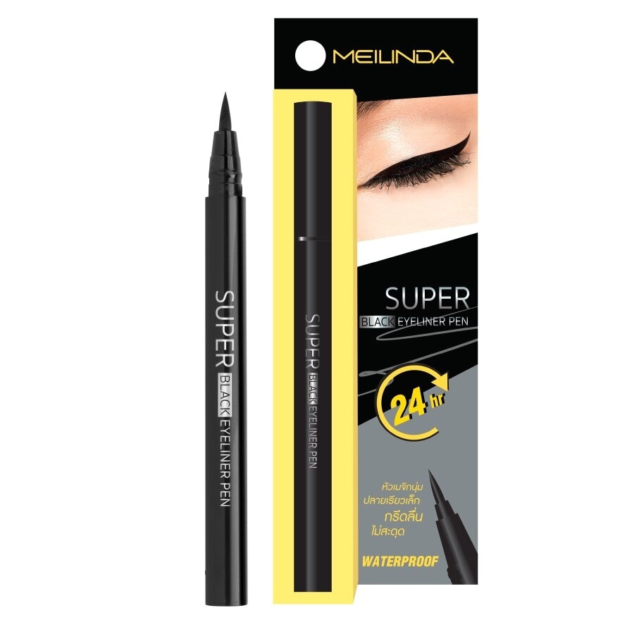 Meilinda Eyeliner Pen Super Black 0.7g.