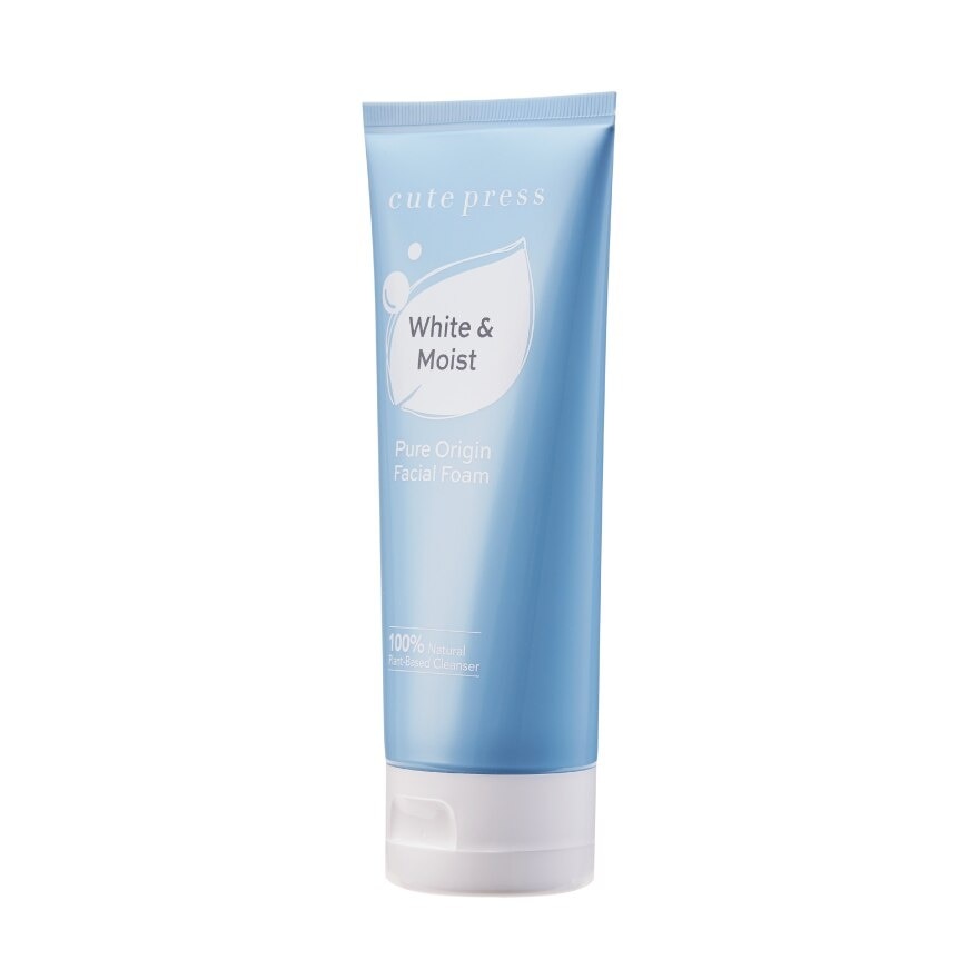 Cute Press Pure Origin White  Moist Facial Foam 120 G.