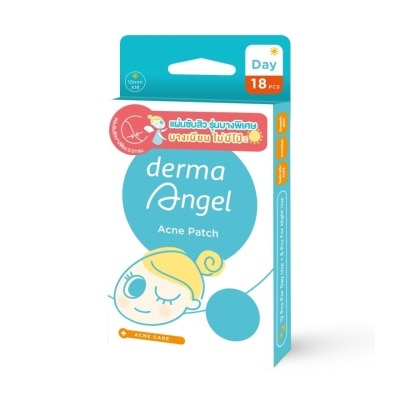 derma angel แผ่นซับสิวเดอร์มาแองเจิ้ลแบบบางสำหรับกลางวัน 18 ชิ้น