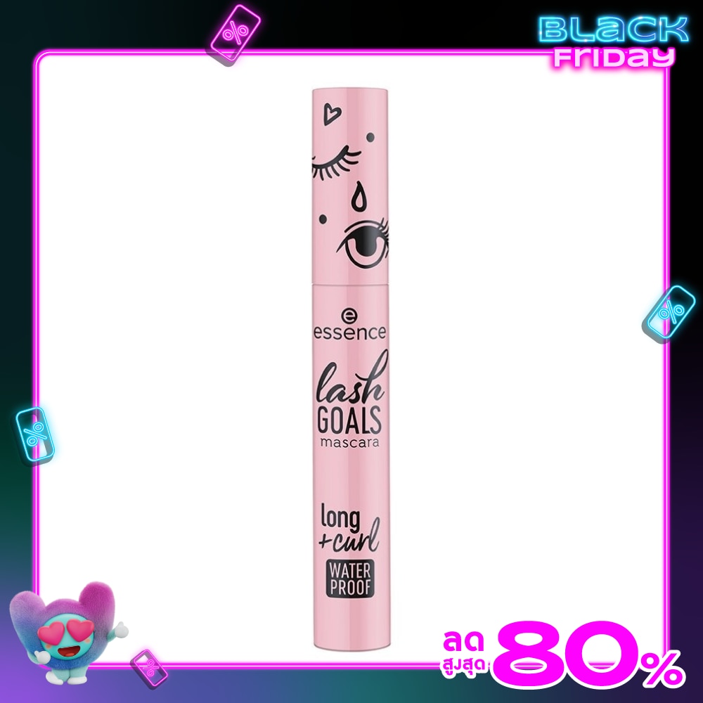 Essence เอสเซนส์ แลช โกลส์ มาสคาร่า ลอง แอนด์ เคิร์ล วอเตอร์พรูฟ 21ก.