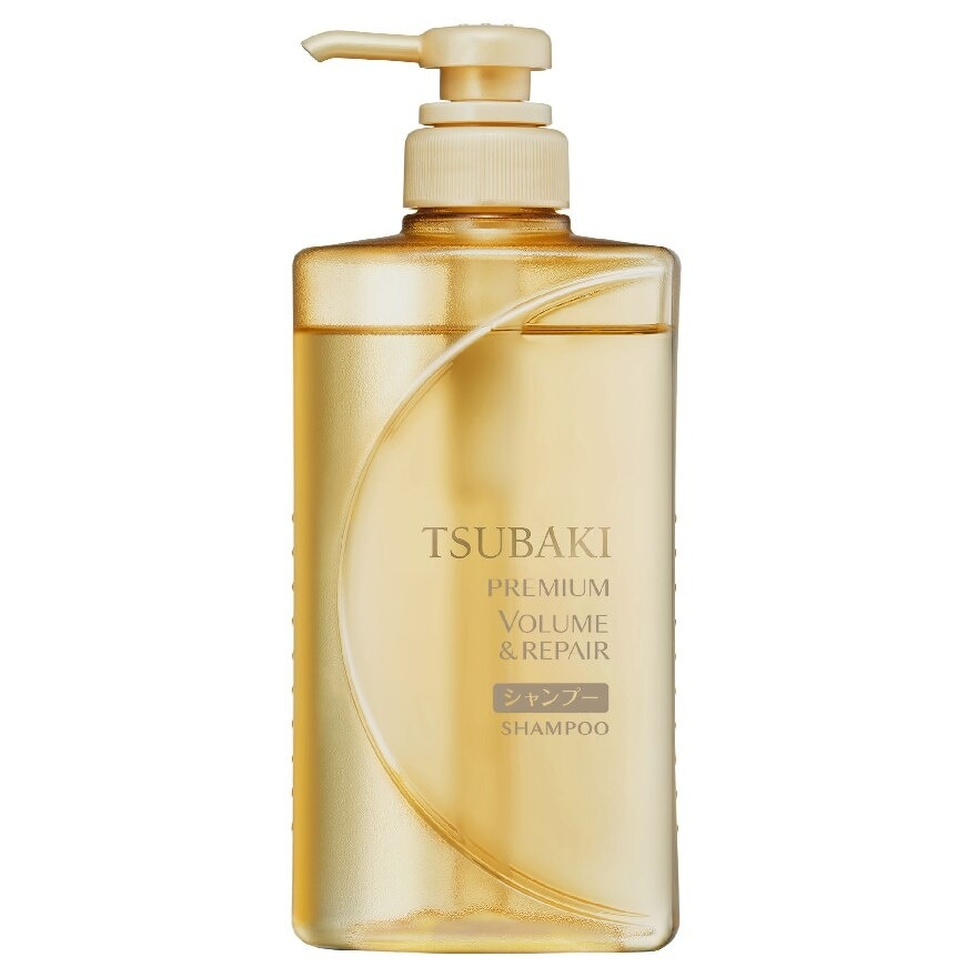 Tsubaki Shampoo Premium Volume  Repair 490 Ml. ผมมีวอลลุ่ม พลิ้วสวย