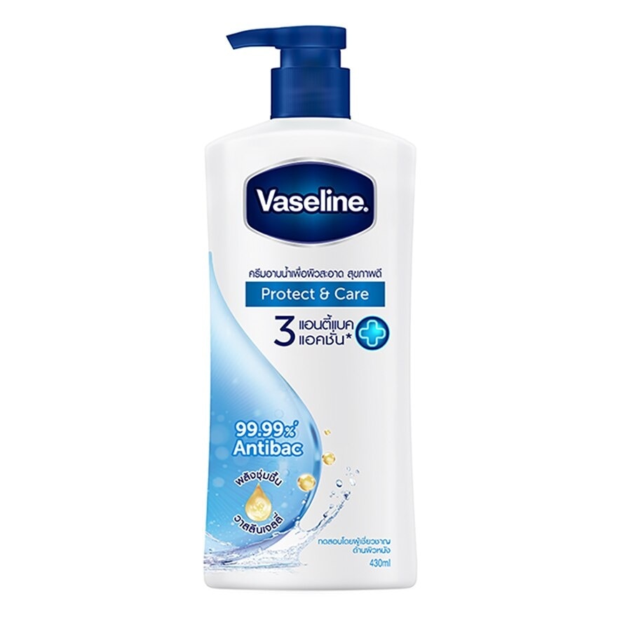 Vaseline Healthy Plus Body Wash Protect  Care 430 Ml. ครีมอาบน้ำ