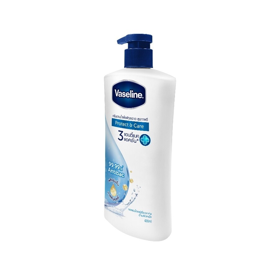 Vaseline Healthy Plus Body Wash Protect  Care 430 Ml. ครีมอาบน้ำ