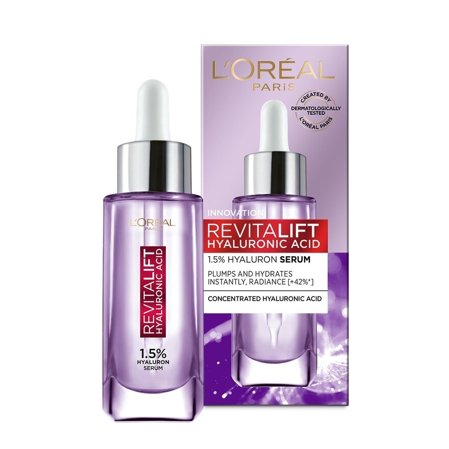 เซรั่ม Loreal ลอรีอัล ปารีส รีไวทัลลิฟท์ ไฮยาลูรอนิคแอซิด 1.5 ไฮยาลูรอน เซรั่ม 30 มล.