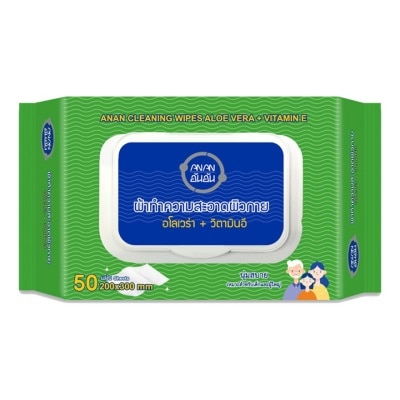 ANAN - อันอัน ผ้าทำความสะอาดผิว 50 แผ่น image