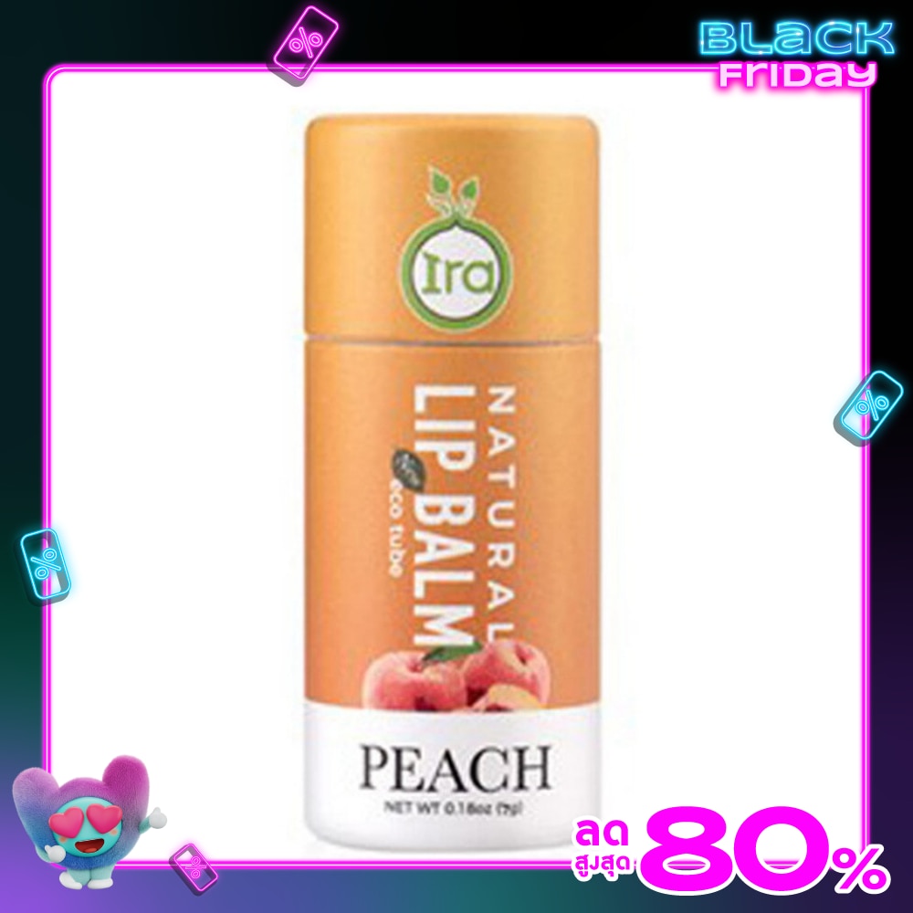 Ira Eco Tube Lip Balm Peach 7g.