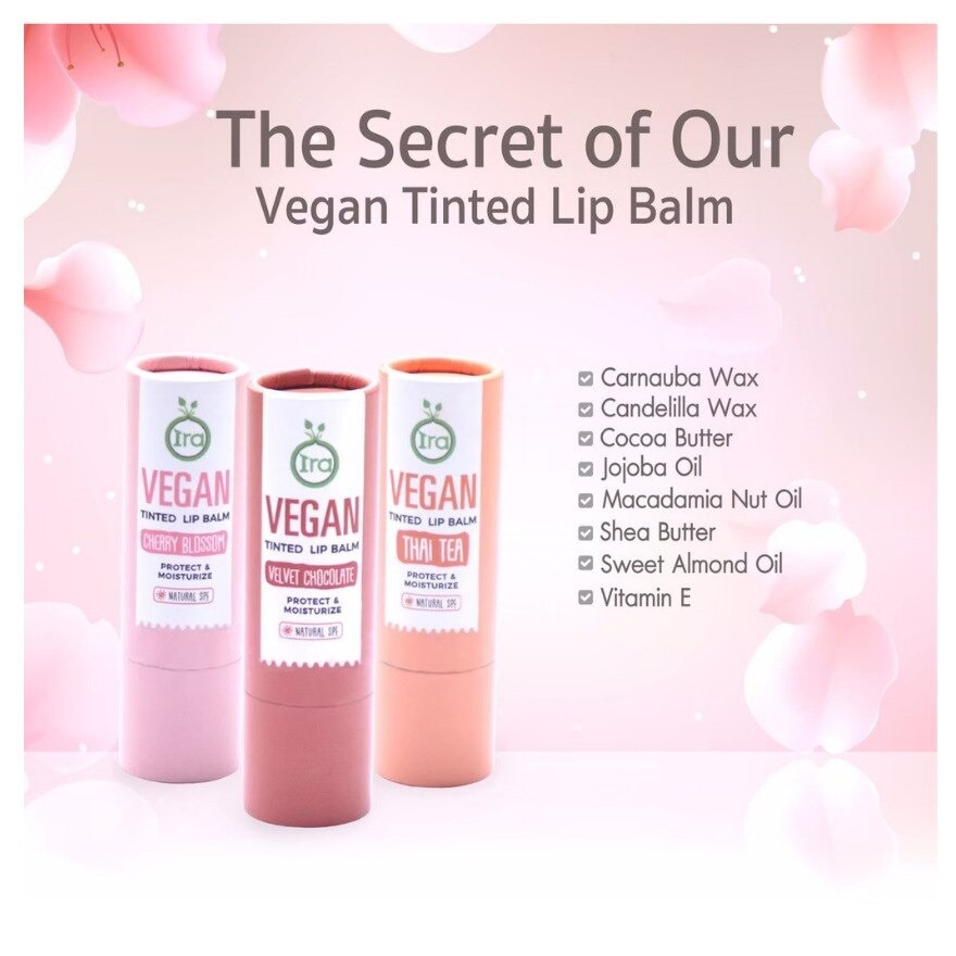 ไอรา วีแกน ทินท์ ลิปบาล์ม เวลเว็ท ช็อกโกแลต 5ก.