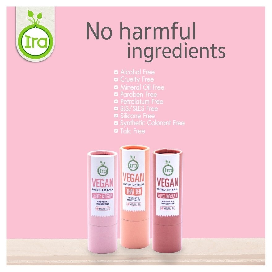 ไอรา วีแกน ทินท์ ลิปบาล์ม เวลเว็ท ช็อกโกแลต 5ก.