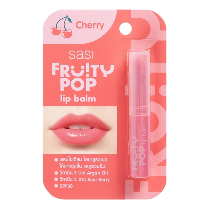 Sasi Sasi Fruity Pop Lip Balm 1.5g Cherry