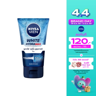 Nivea - Nivea Men White Hydramax Foam 100 G. ผู้ชาย โฟมล้างหน้า