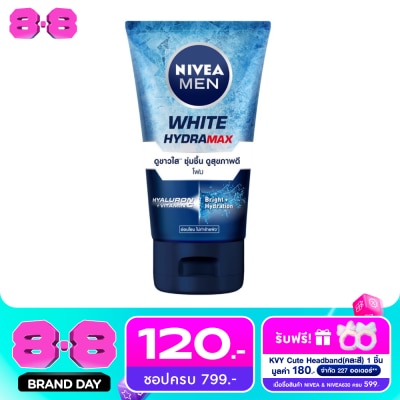 Nivea - Nivea Men White Hydramax Foam 100 G. ผู้ชาย โฟมล้างหน้า image