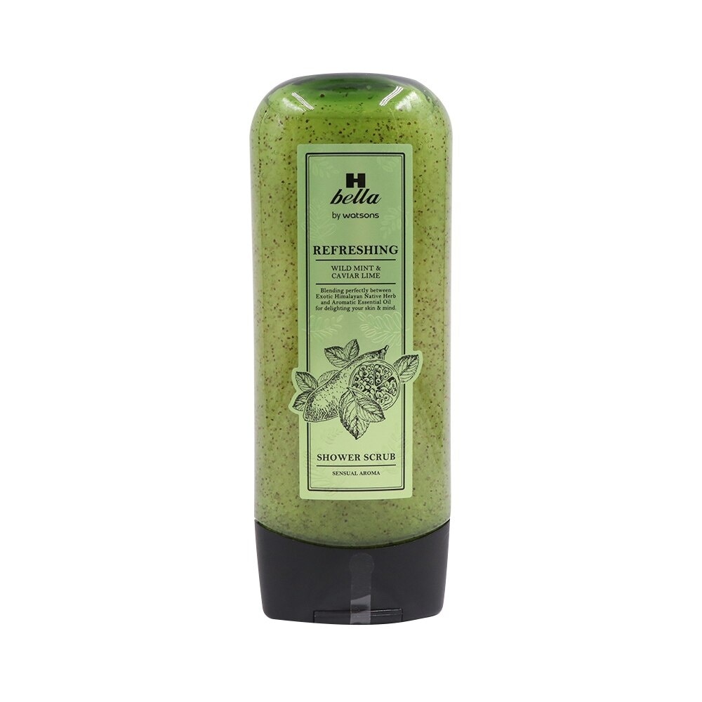 H Bella By Watsons Refreshing Wild Mint  Caviar Lime Shower Scrub 290g