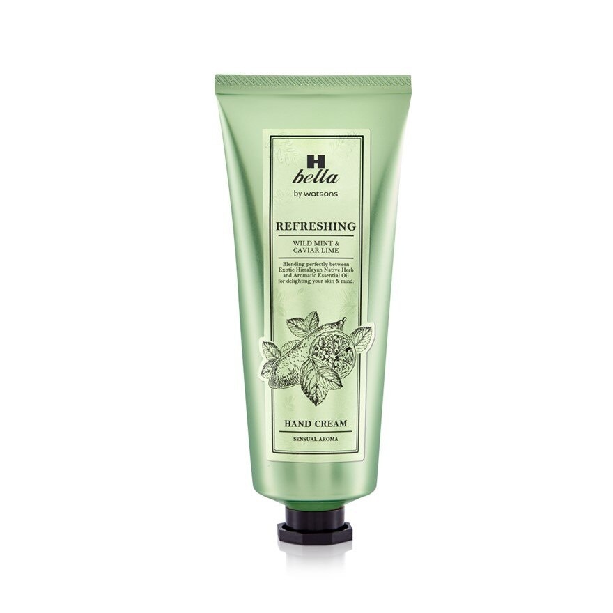 H Bella By Watsons Refreshing Wild Mint  Caviar Lime Hand Cream 80ml