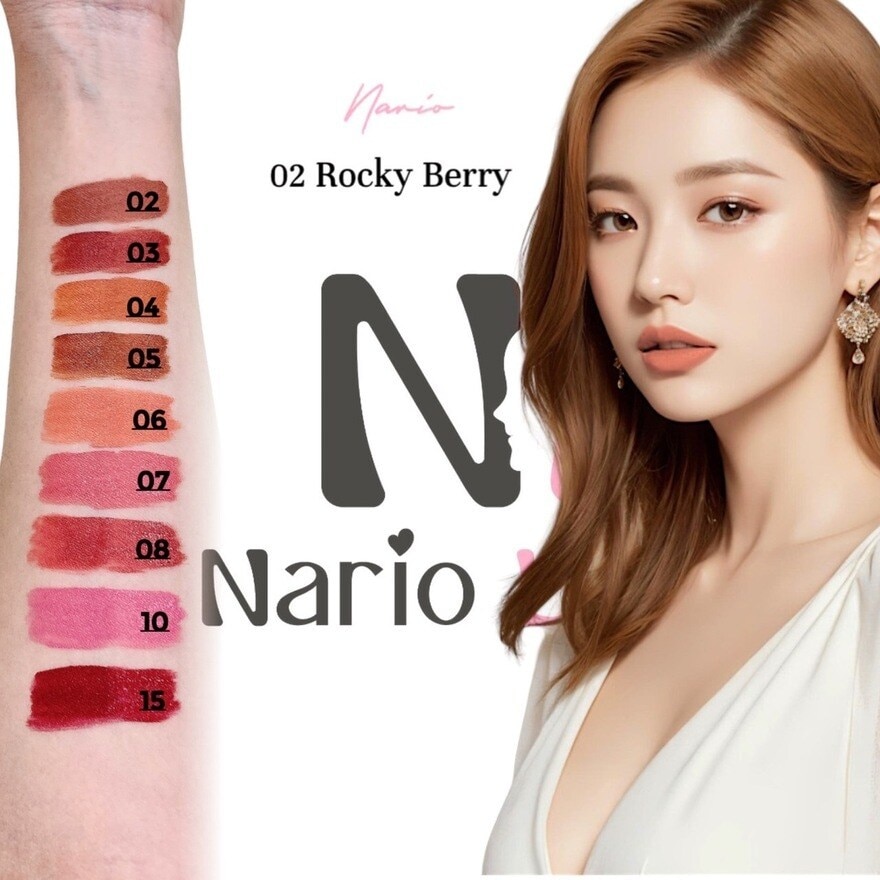 Nario Llarias Fruity Matte Lip 2.7g. 02 Rocky Berry