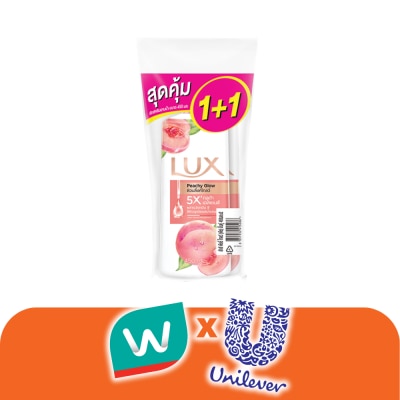 Lux - ลักส์ ครีมอาบน้ำ พีชชี่ โกลว์ 450 มล. แพ็คคู่