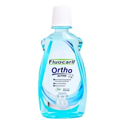 Fluocaril ฟลูโอคารีล น้ำยาบ้วนปาก ออร์โธ แอคทีฟ 500 มล.