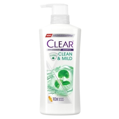 Clear Clear Shampoo Anti-Dandruff Clean  Mild 370 Ml. แชมพูขจัดรังแค