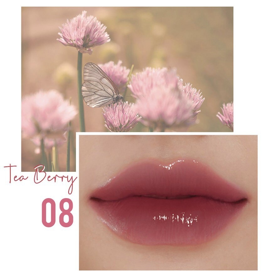 Merrez'Ca Glow Ink Color Lip Tint 5g. 08 Teaberry