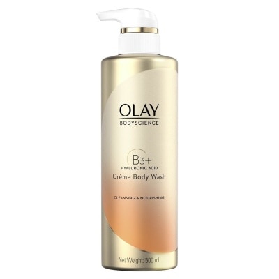 Olay โอเลย์ บอดี้ไซเอนซ์ คลีนซิ่ง แอนด์ นอริชชิ่ง ครีม บอดี้ วอช 500 มล.