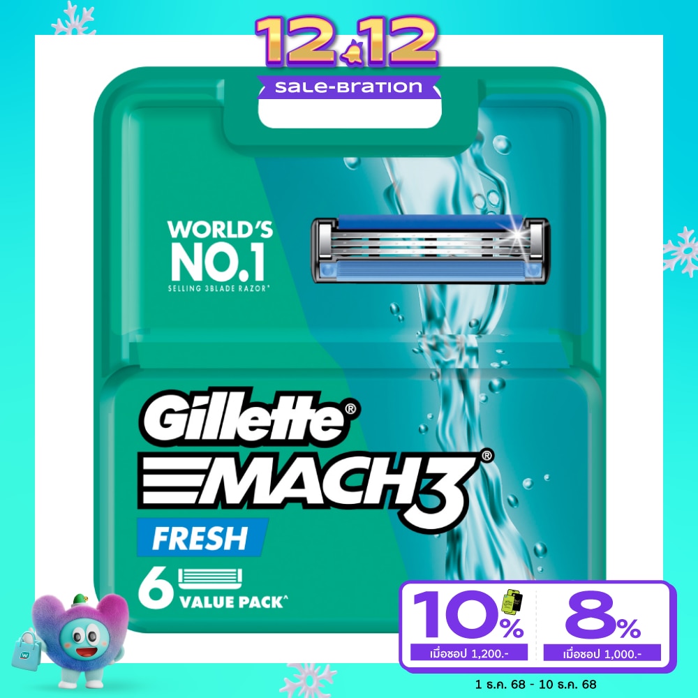 ยิลเลตต์ มัคทรี เฟร็ช ใบมีดโกน 6 ชิ้น