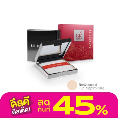 BK Acne บีเค แอคเน่ ชิมเมอร์ แมท ทรีดี ไดมอนด์ พาวเดอร์ 12 กรัม เบอร์ 02