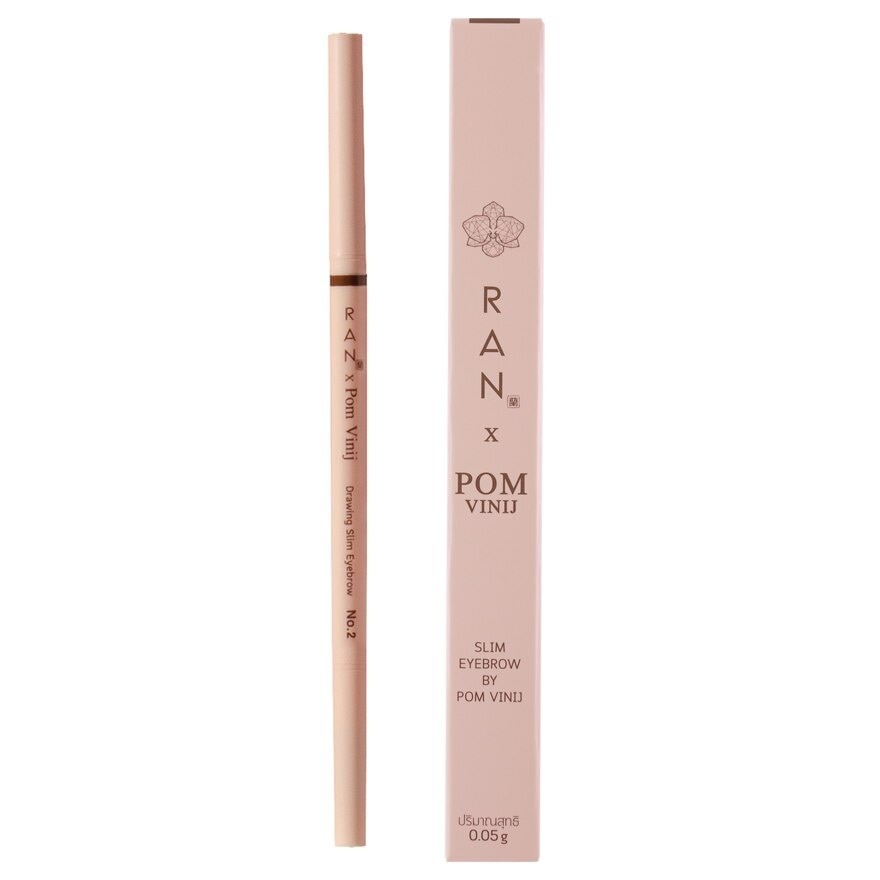 Ran Ran Slim Eyebrow 0.05g 02Soft brown