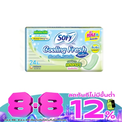 Sofy - Sofy Pantyliner Cooling Fresh Natural Regular Scented 24 Pcs. image