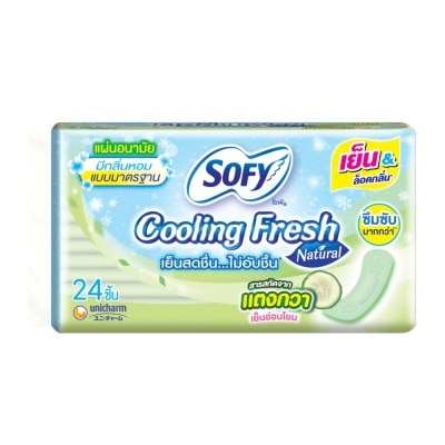 Sofy Sofy Pantyliner Cooling Fresh Natural Regular Scented 24 Pcs.