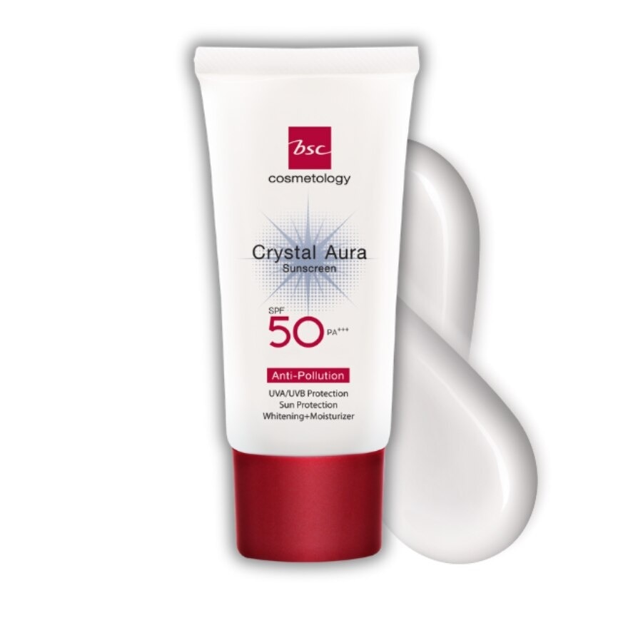 BSC Crystal Aura Sunscreen Anti-Pollution SPF50 PA+++ 20g.