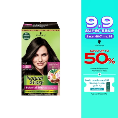 Natural & Easy เนเชอรัล แอนด์ อีซี่ 4.1 น้ำตาลปานกลางประกายหม่น