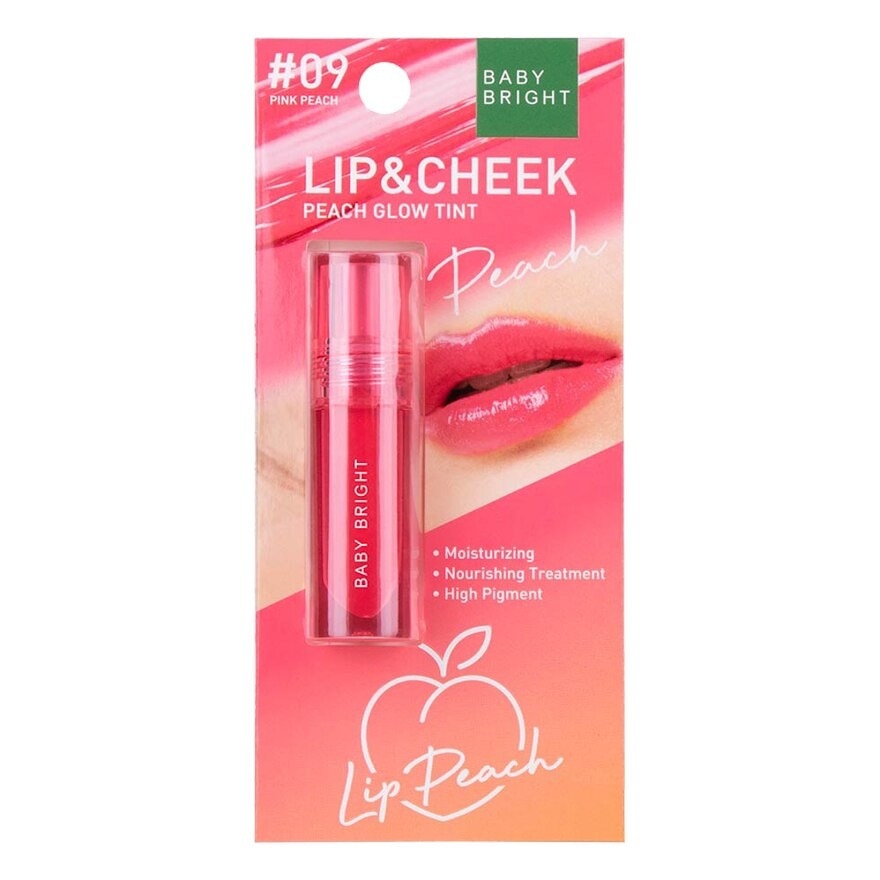 เบบี้ ไบร์ท ลิป แอนด์ ชีค พีช โกลว์ ทินท์ 2.4ก. 09 พิ้งค์ พีช