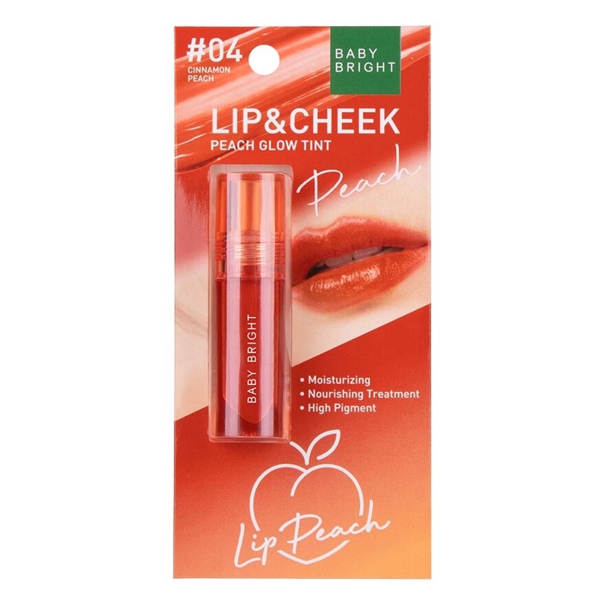 เบบี้ ไบร์ท ลิป แอนด์ ชีค พีช โกลว์ ทินท์ 2.4ก. 04 ชินนาม่อน พีช