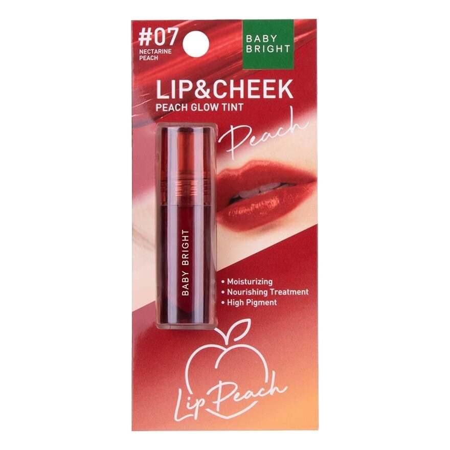 Baby Bright Lip  Cheek Peach Glow Tint 2.4g. 07 Nectarine Peach