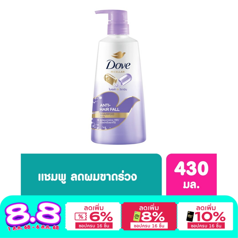 โดฟ แชมพู นูทริทีฟ โซลูชั่น แอนตี้-แฮร์ ฟอล นอริชเม้นท์ 430 มล. ลดผมขาดร่วง