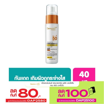 Dermaction Plus by Watsons เดอมาแอคชันพลัสบายวัตสัน แอดวานซ์ ซัน ไฮบริด ไฮยา ซี พลัส  อะควา เจล SPF50+ PA++++  4