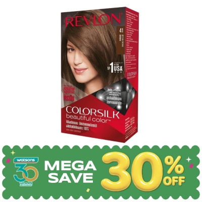 Revlon - เรฟลอน คัลเลอร์ซิลค์ บิวตี้ฟูล คัลเลอร์ วิท เคราติน No.41 น้ำตาลกลาง image