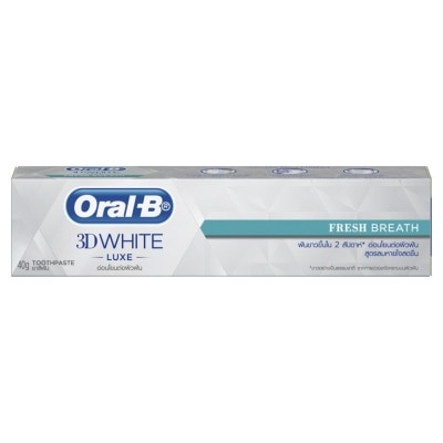 Oral B ออรัล-บี ยาสีฟัน ทรีดีไวท์ ลุกซ์ เฟรชเบรธ 40 กรัม