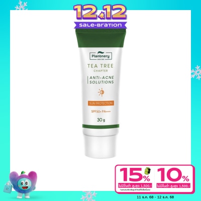 Plantnery Plantnery Tea Tree Sunscreen Acne Oil Control Spf 50 Pa+++ 30ml