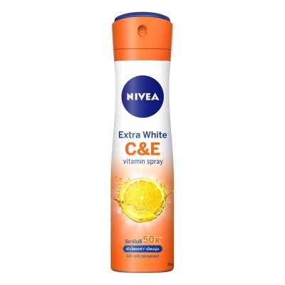 Nivea Nivea Spray Extra White CE 150 Ml. สเปรย์ลดเหงื่อ ระงับกลิ่นกาย