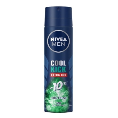 Nivea Nivea Men Spray Coolkick Cool Fresh 150 Ml. ผู้ชาย สเปรย์ ระงับกลิ่นกาย