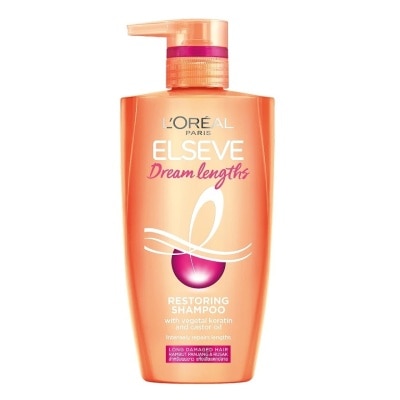 Elseve L'Oreal Paris Elseve Shampoo Dream Lengths Restoring 410 Ml. สำหรับผมยาว แห้งเสียแตกป