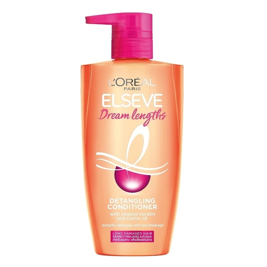 Elseve L'Oreal Paris Elseve Conditioner Dream Lengths Detangling 410 Ml. ผมยาว แห้งเสียแตกปล