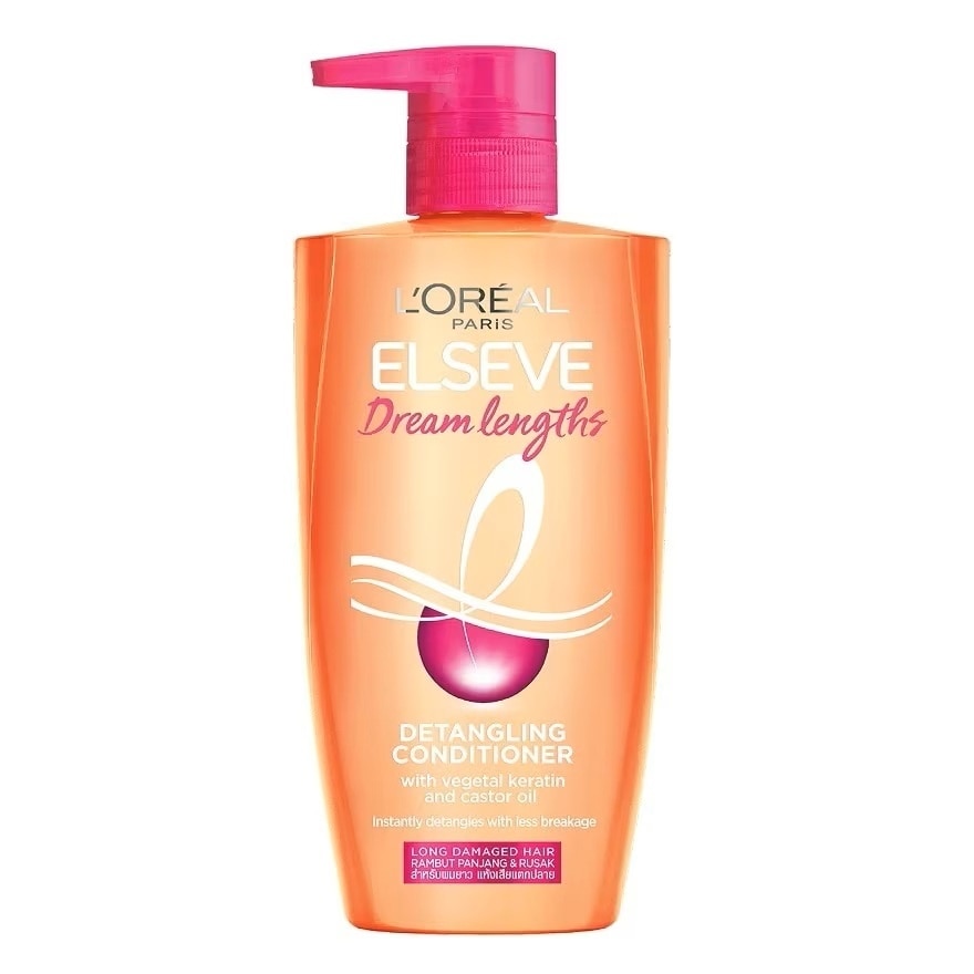 L'Oreal Paris Elseve Conditioner Dream Lengths Detangling 410 Ml. ผมยาว แห้งเสียแตกปล