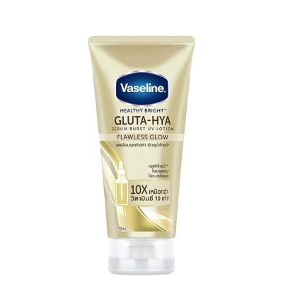 Vaseline วาสลีน เฮลธี้ ไบรท์ กลูต้า ไฮยา เซรั่ม เบิสท์ ยูวี โลชั่น ฟลอเลส โกลว์ 170 มล.