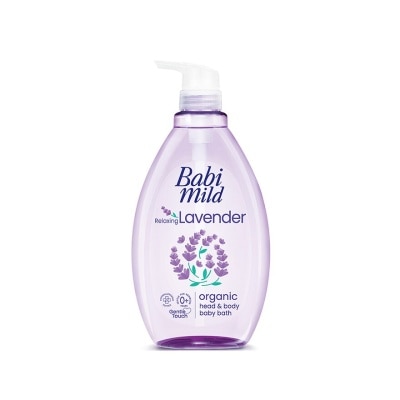 Babimild Babi Mild Organic Head Body Baby Bath Relaxing Lavender 800 Ml. อาบน้ำ สระผม เด็ก