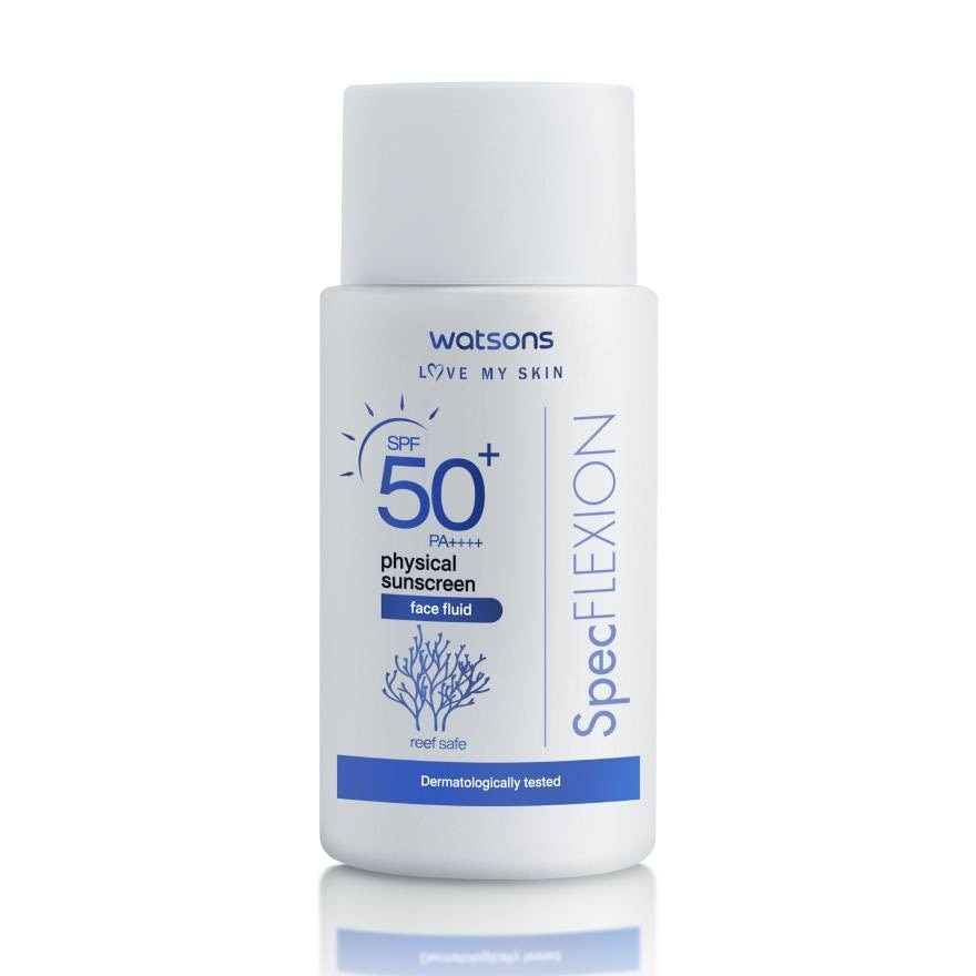 Watsons Physical Sunscreen Face Fluid SPF50+ Pa++++  30ml