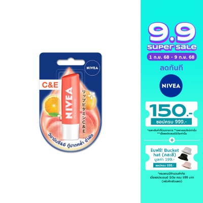 Nivea นีเวีย ลิป พีชชี่ ซีแอนด์อี 4.8 กรัม